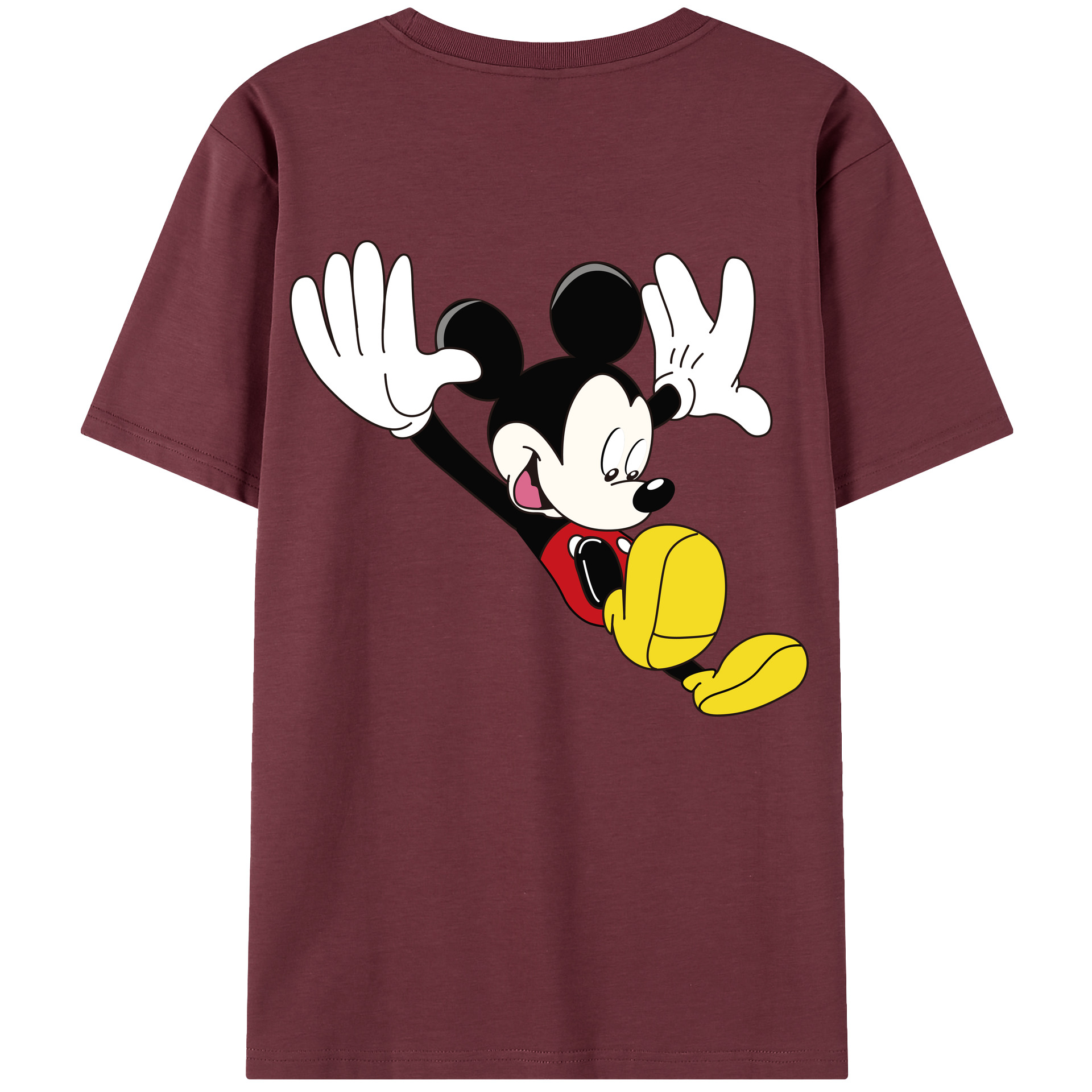 （画像用） ミッキーマウス Mickey Mouse 綿100％半袖Tシャツ（背面プリント）
